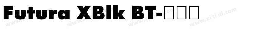 Futura XBlk BT字体转换 Futura XBlk BT字体转换